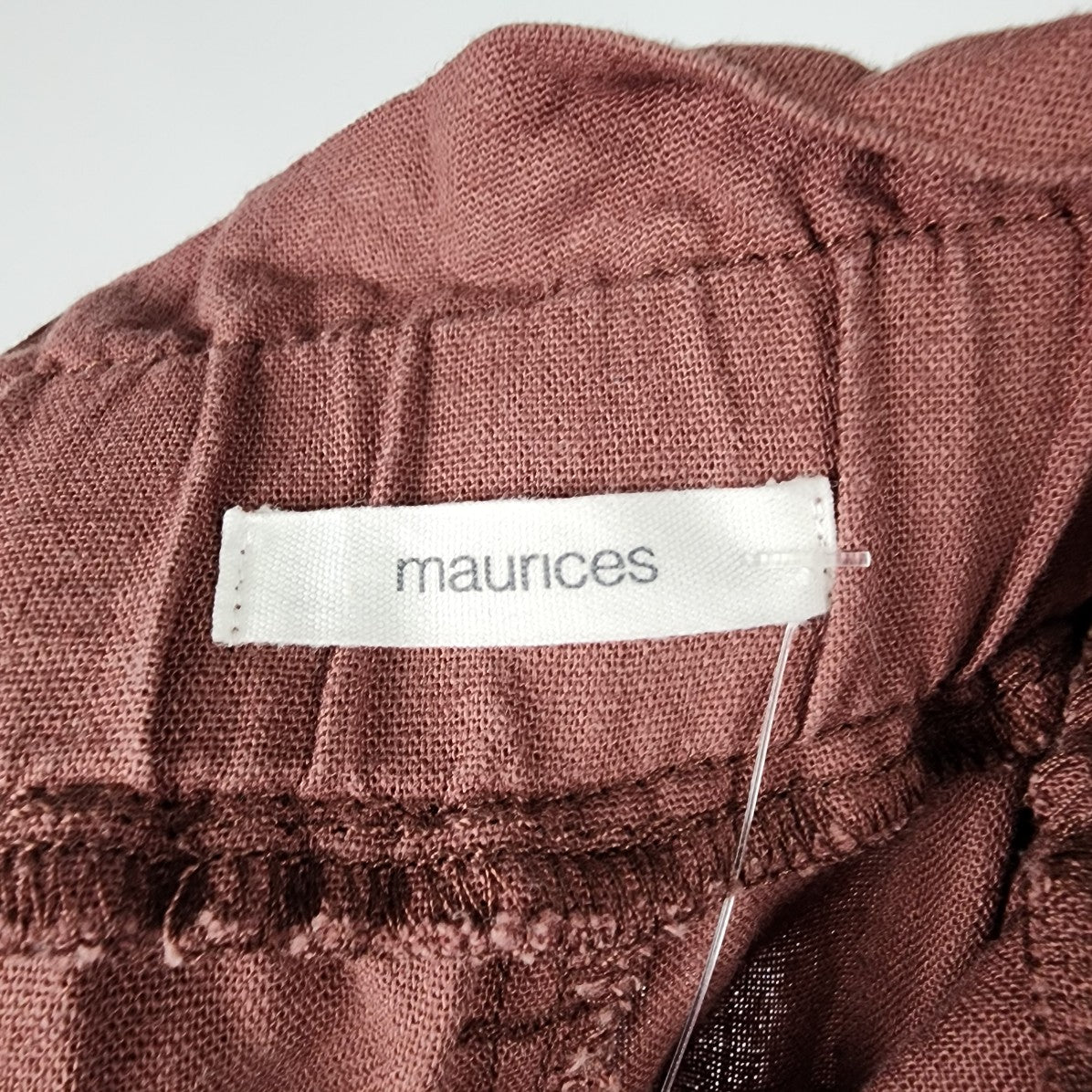 Maurices Dusty Rose Paper Bag Waist Belted Pants Size M