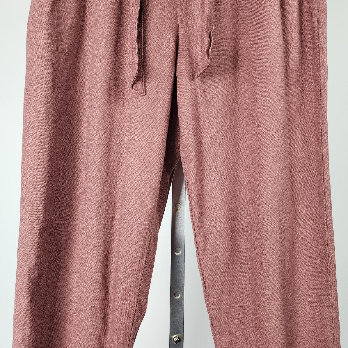 Maurices Dusty Rose Paper Bag Waist Belted Pants Size M