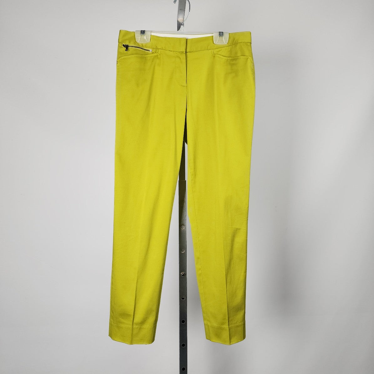 Jones New York Acid Green Cropped Dress Pants Size 2