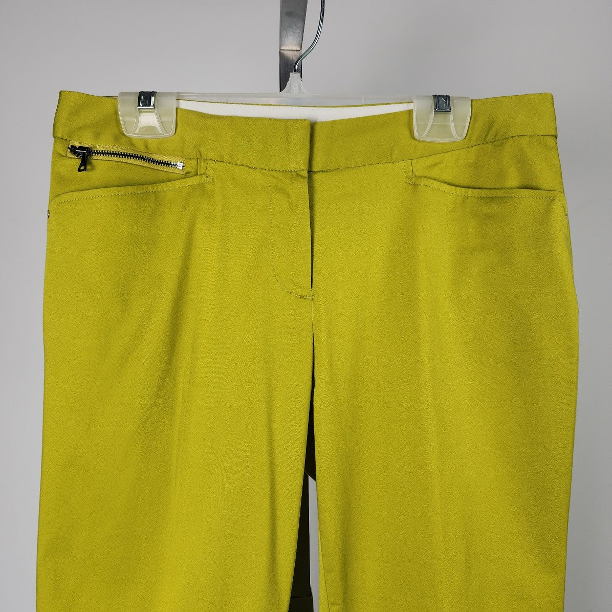 Jones New York Acid Green Cropped Dress Pants Size 2