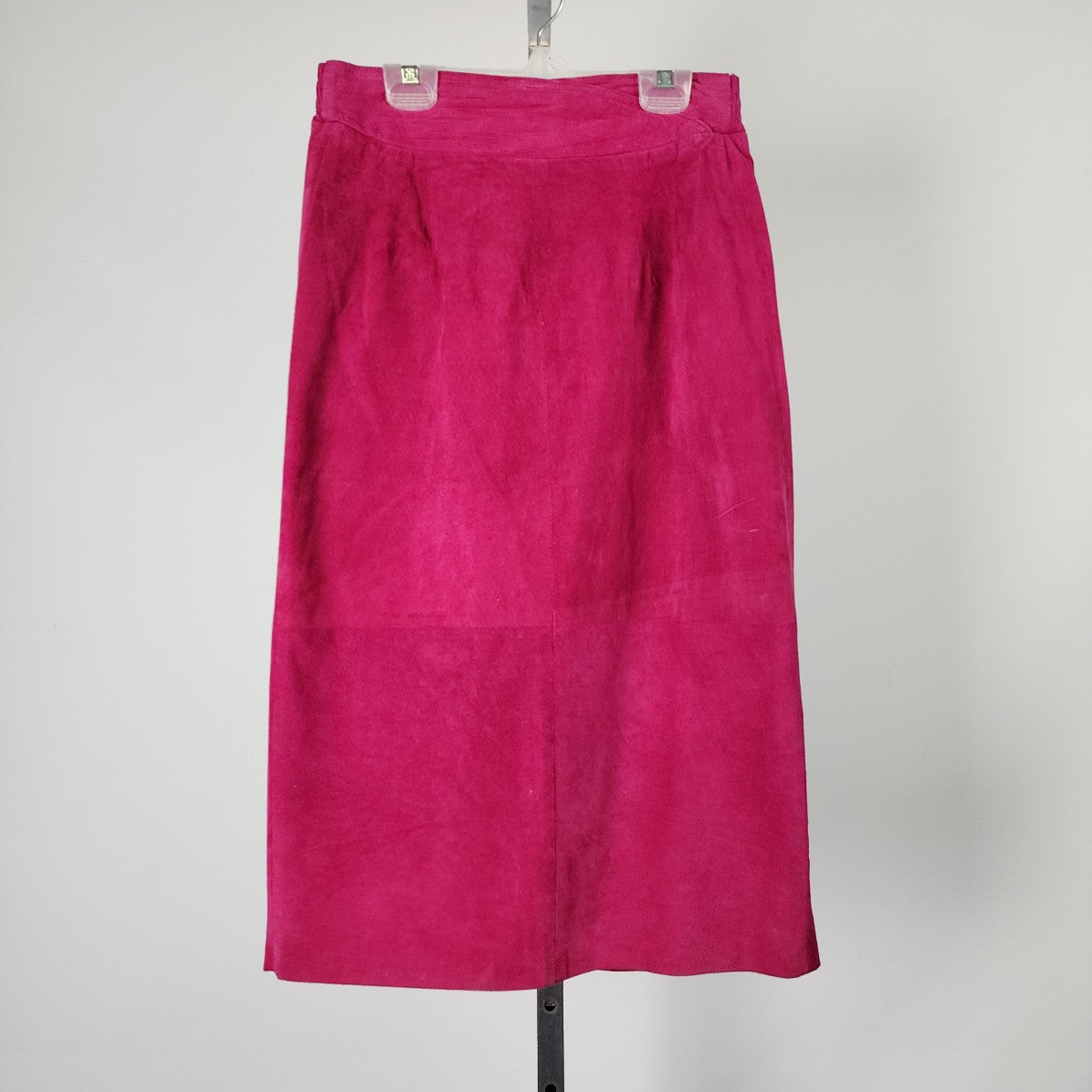 Vintage Cedars Pink Suede Midi Skirt Size S/M