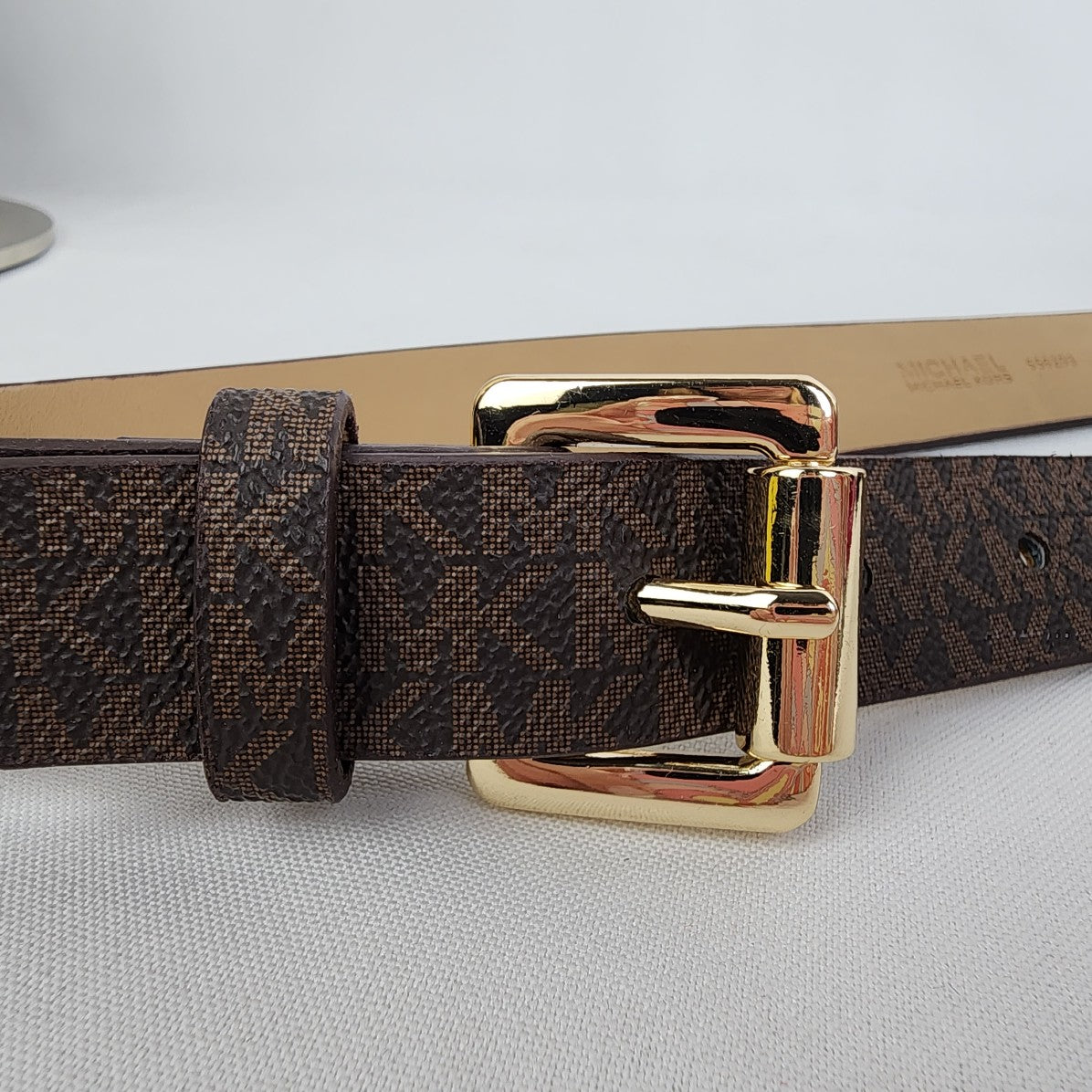 Michael Kors MK logo Monogram Brown Belt Bag