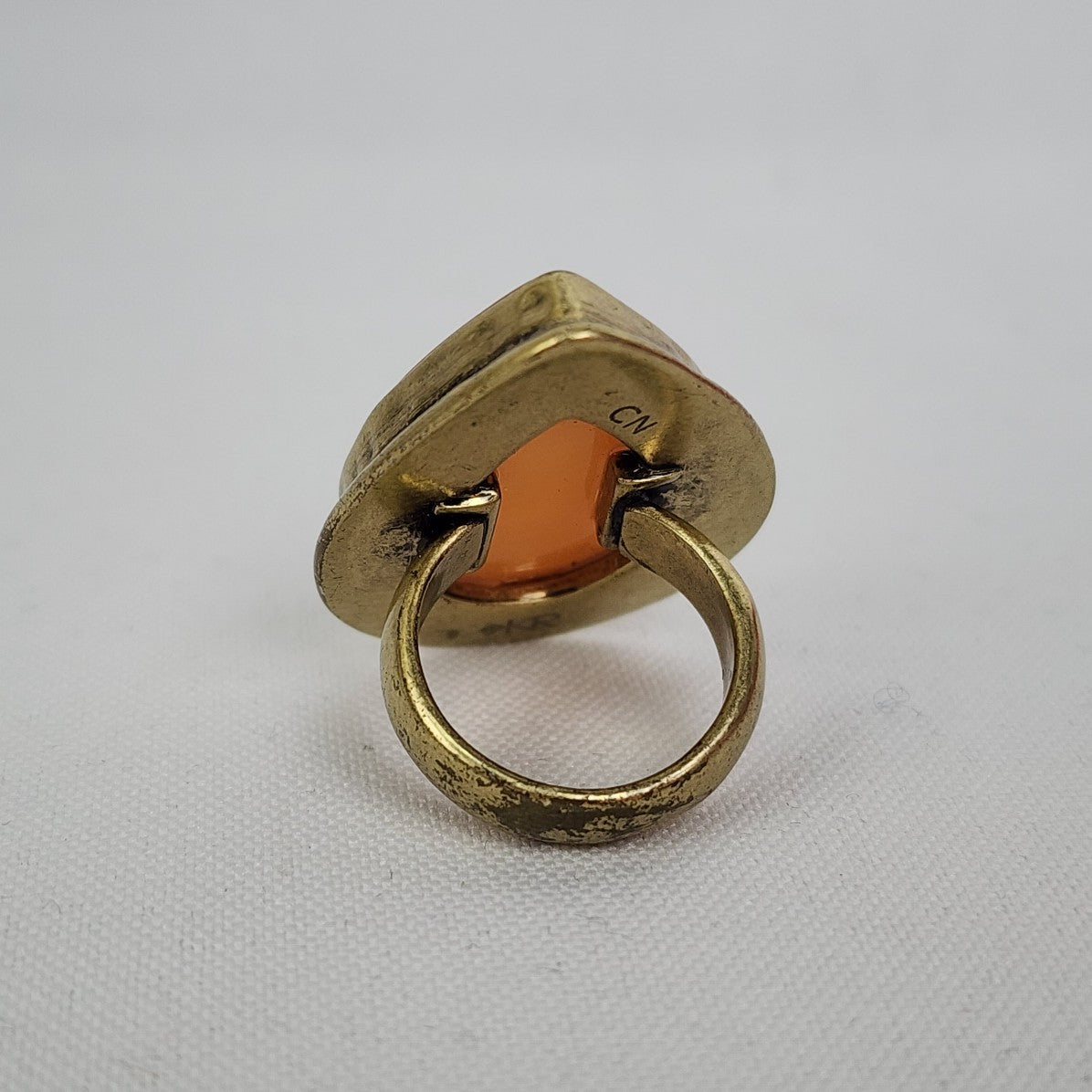 SILPADA Fleur De Lis Brass Resin Bohemian Blossom Ring Size 5