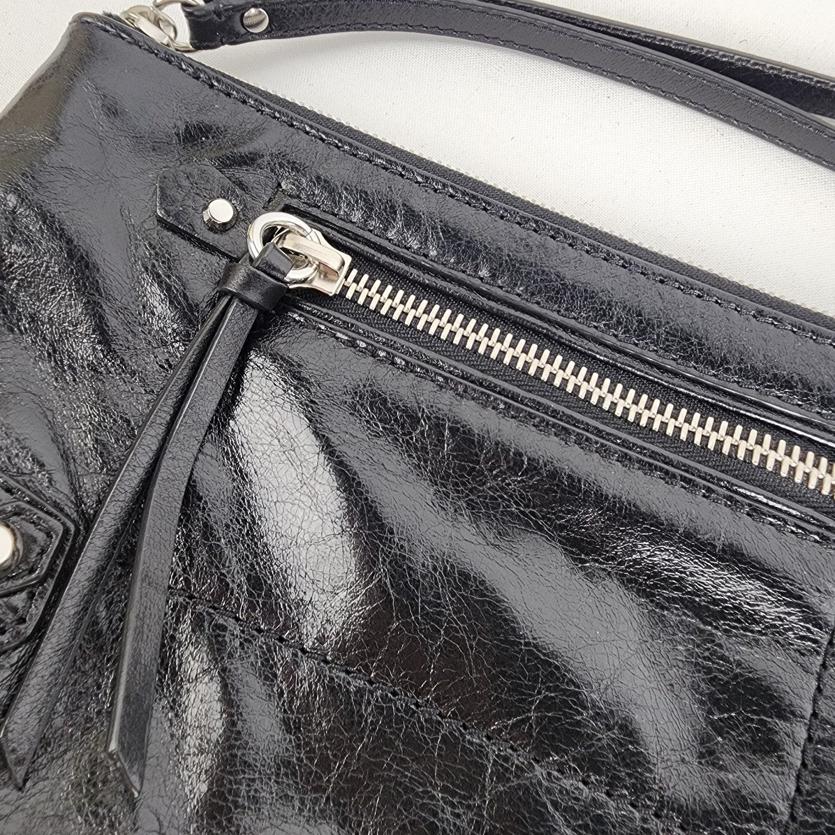 Michael Kors Black Patent Leather Clutch