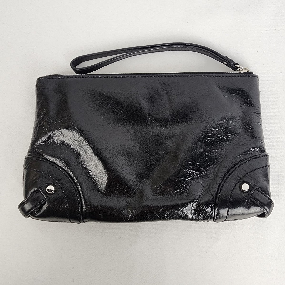 Michael Kors Black Patent Leather Clutch