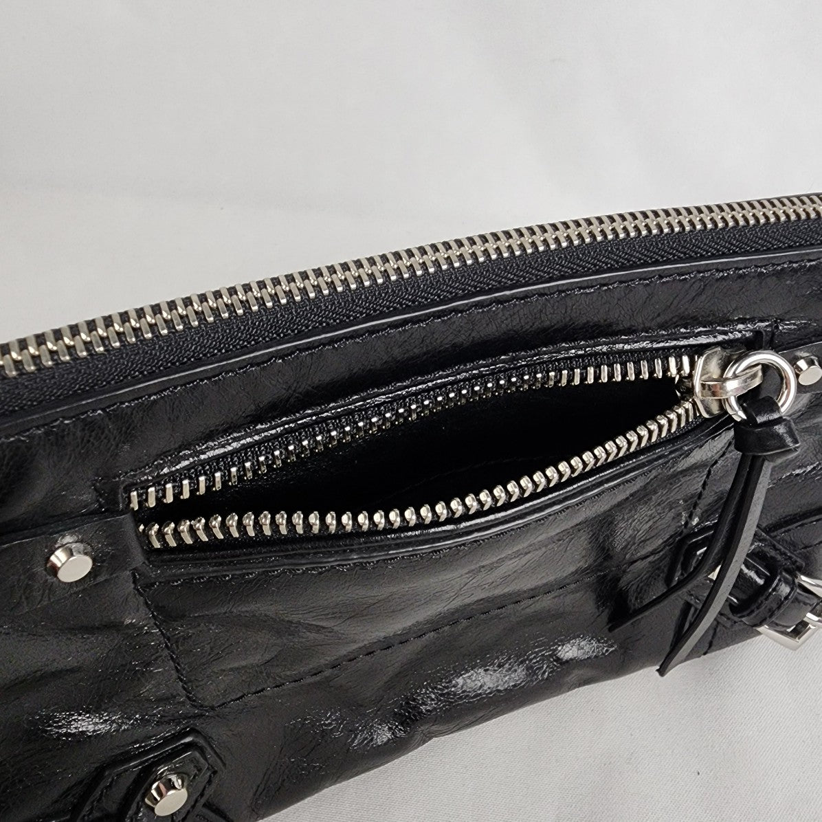 Michael Kors Black Patent Leather Clutch