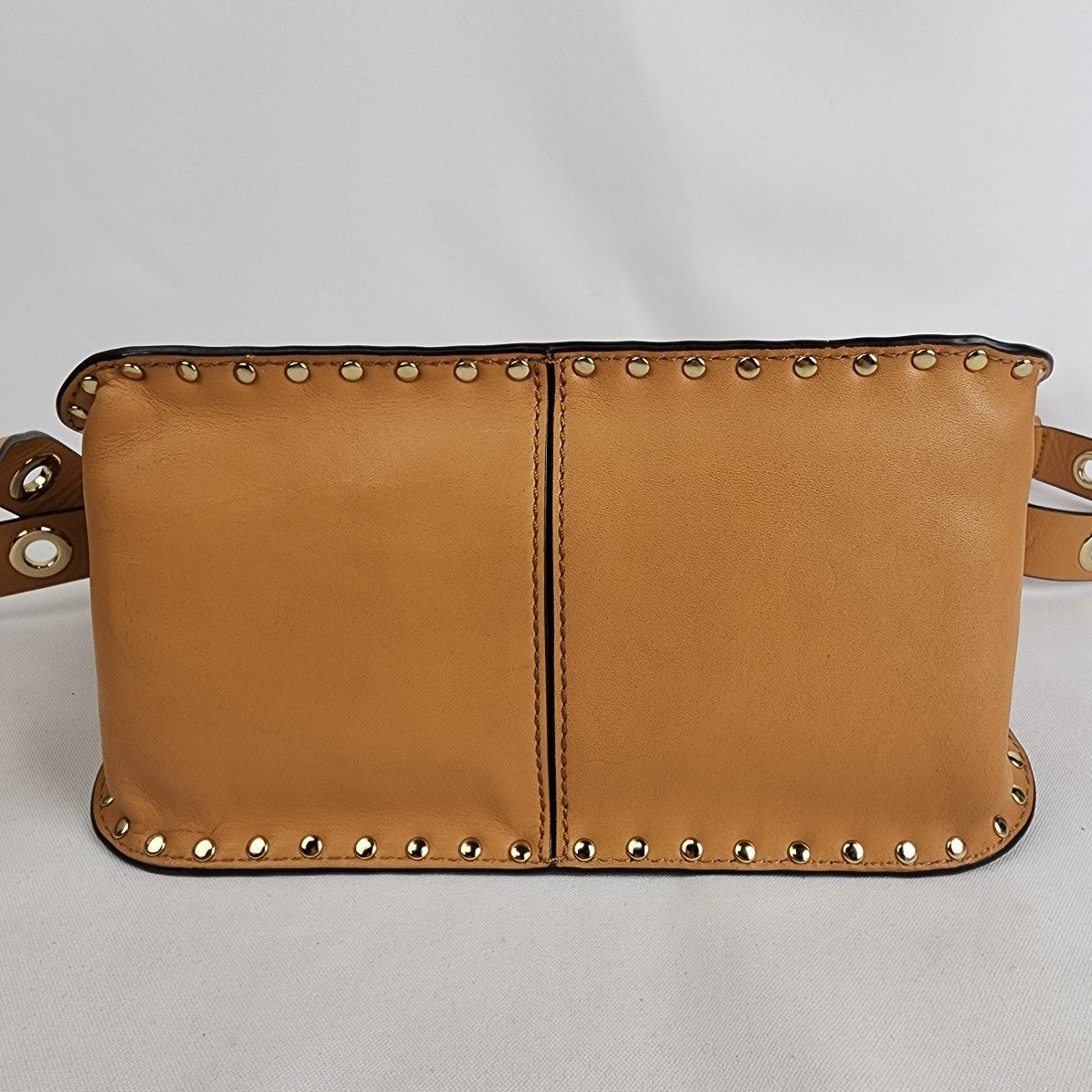 Rebecca Minkoff Leather Crossbody Purse - Tan, Studded