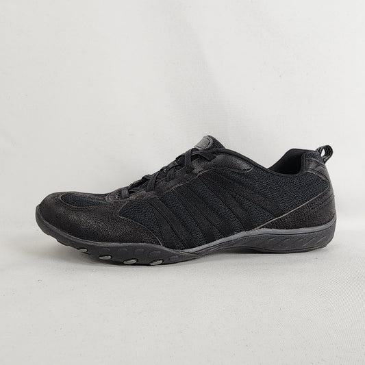 Skechers Black Relaxed Fit Sneakers - Size 9