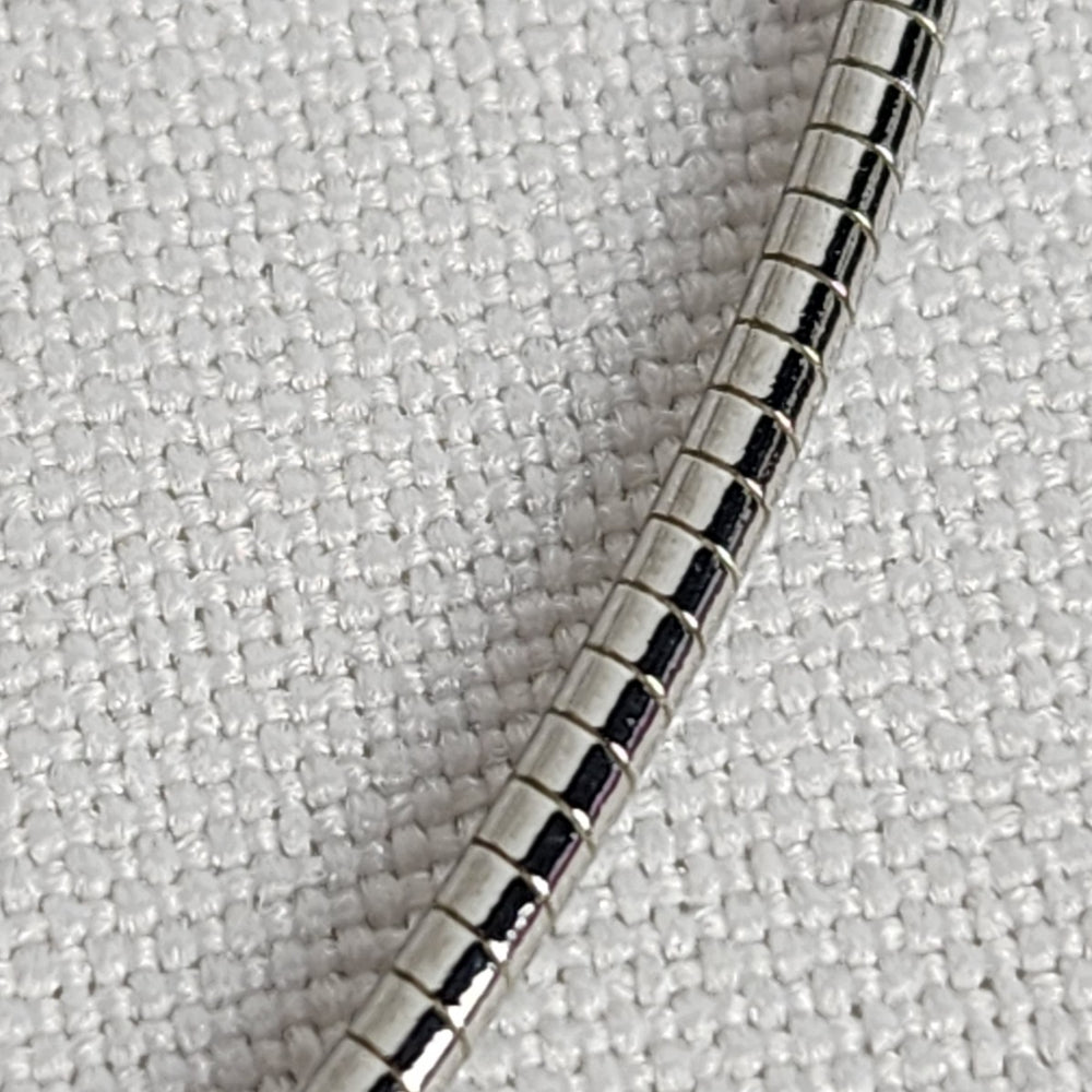 Butler Silver Tone Choker Necklace with Square Pendant