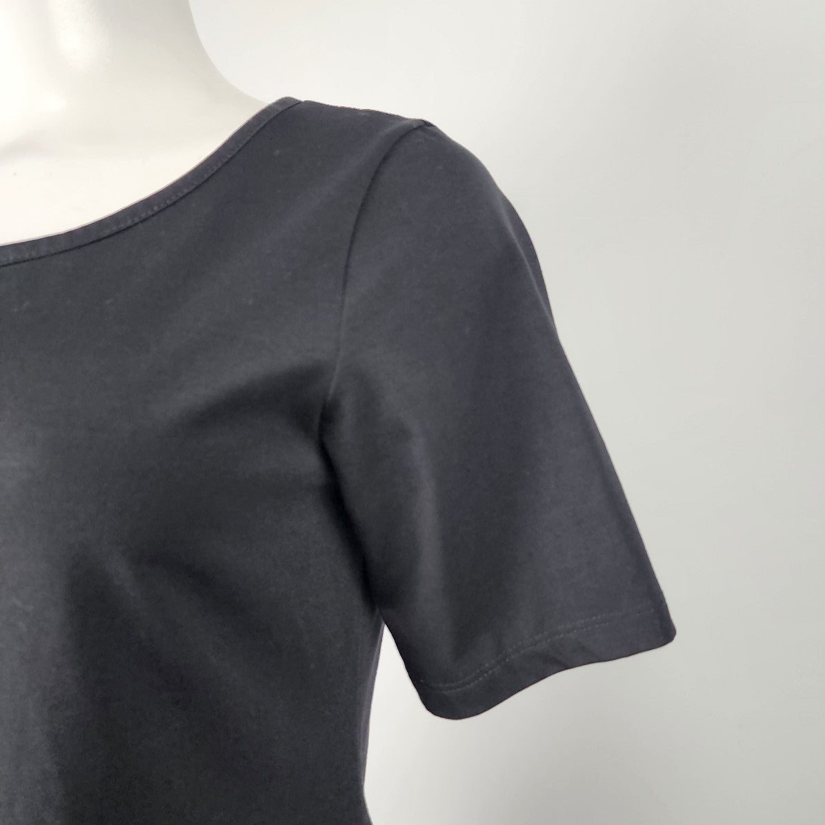 Fig Black Basic Short Sleeve T-Shirt Size S