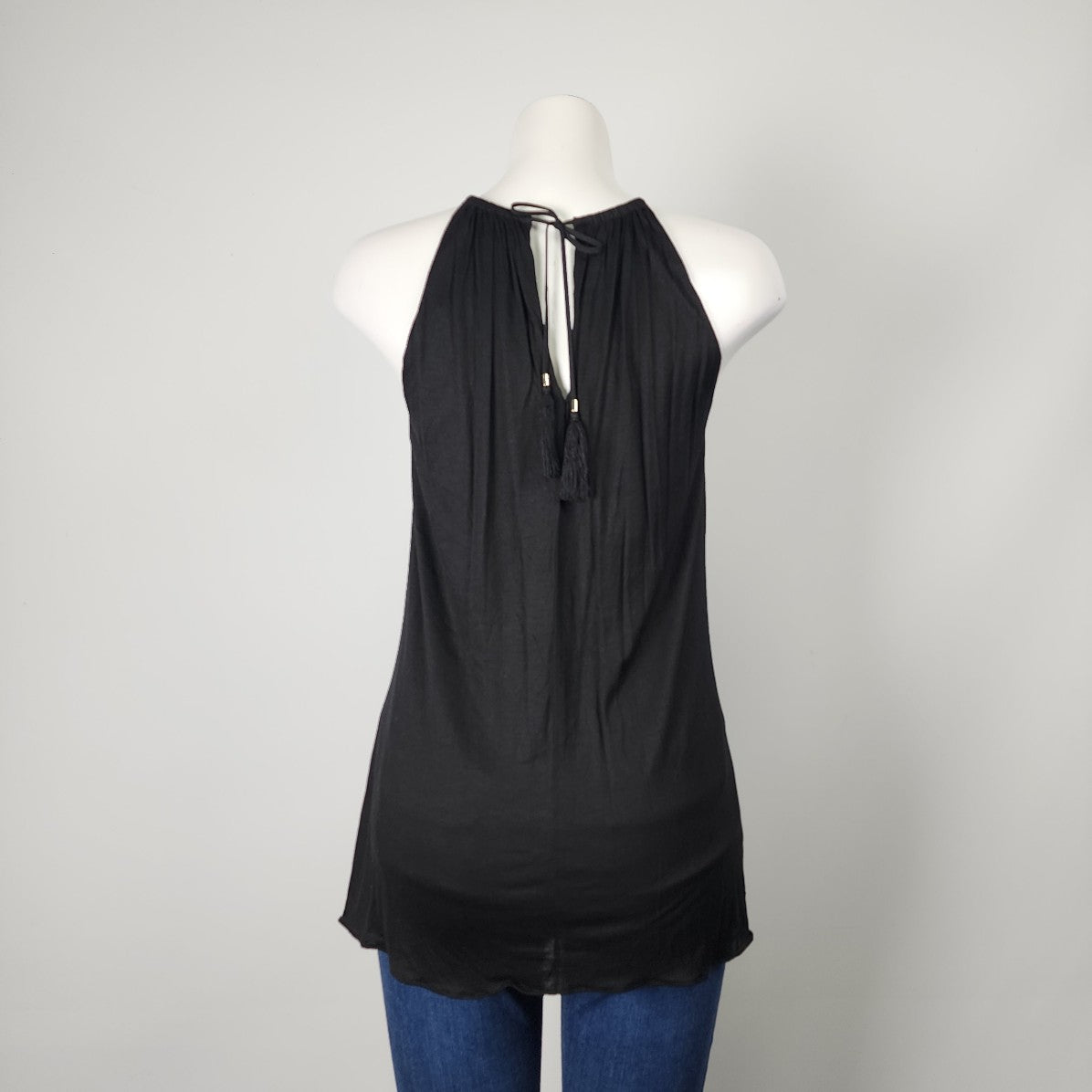 White House Black Market Black Sleeveless Top Size S