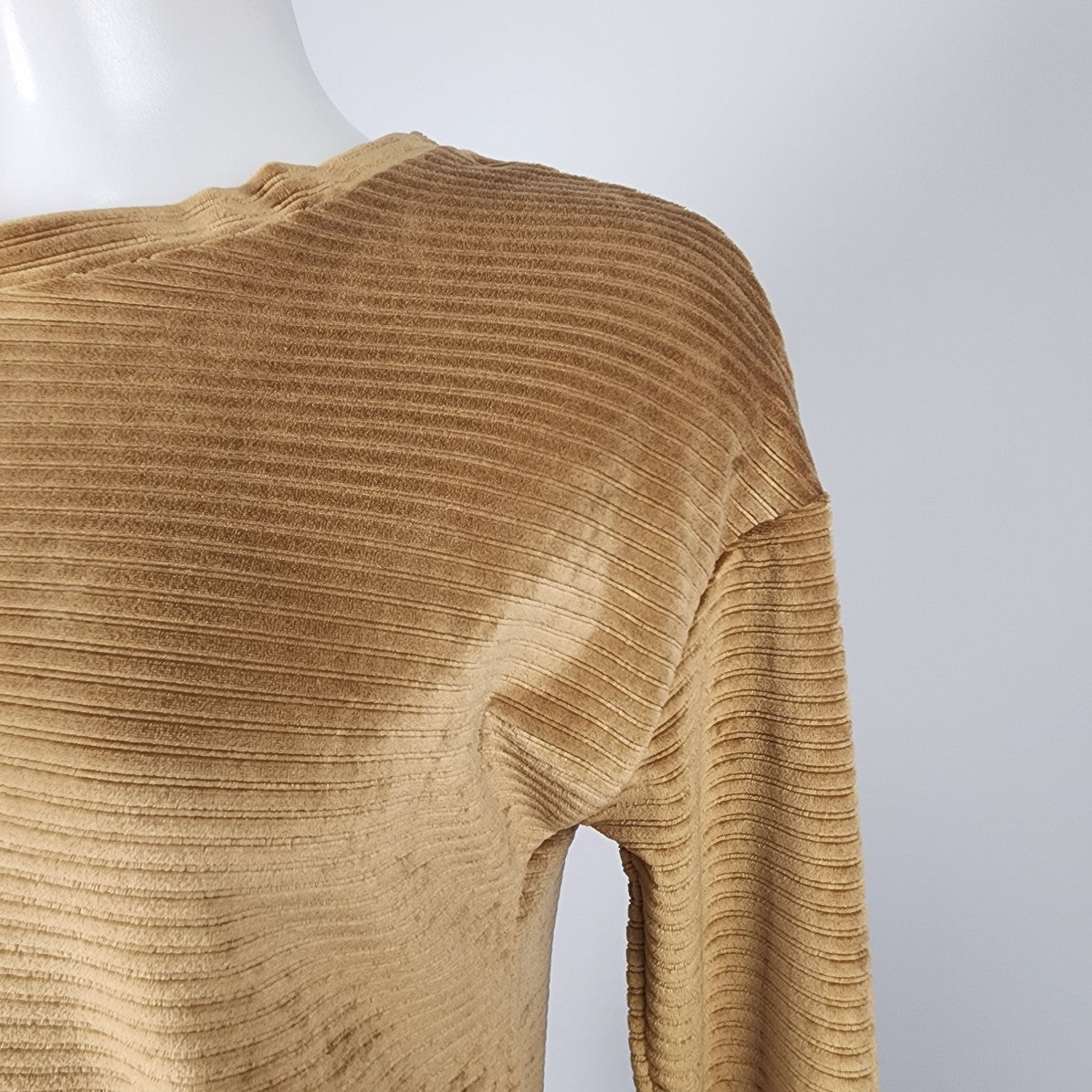 Electrica Brown Chenille Long Sleeve Top Size XS