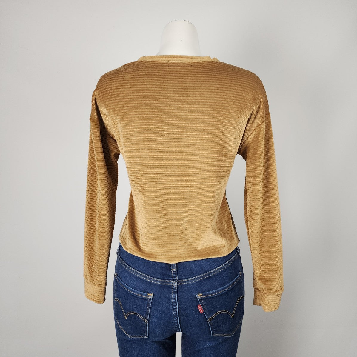 Electrica Brown Chenille Long Sleeve Top Size XS