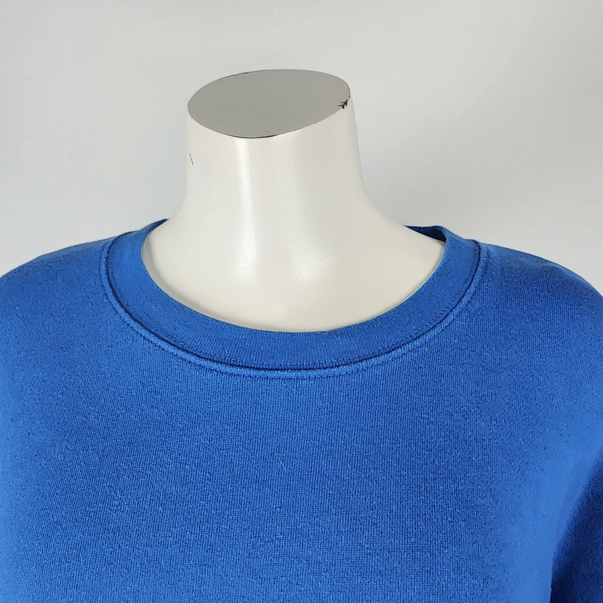 Oak + Fort Blue Cotton Sweatshirt Size S