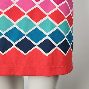 Eliza J Jersey  Blue & Pink Mini Dress Size 4
