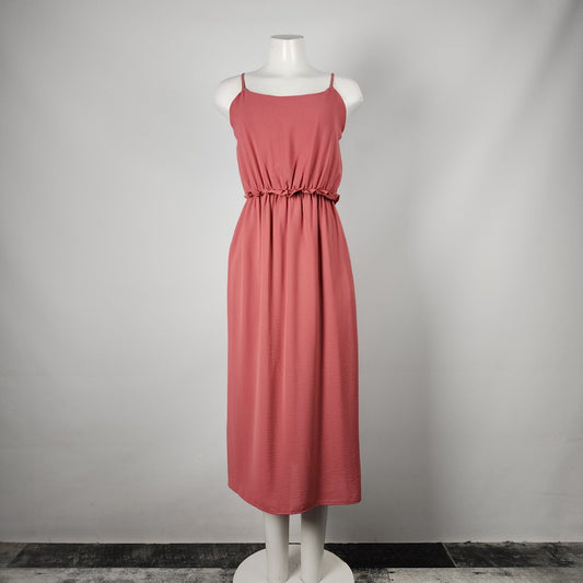 Everly Coral Midi Dress Size L