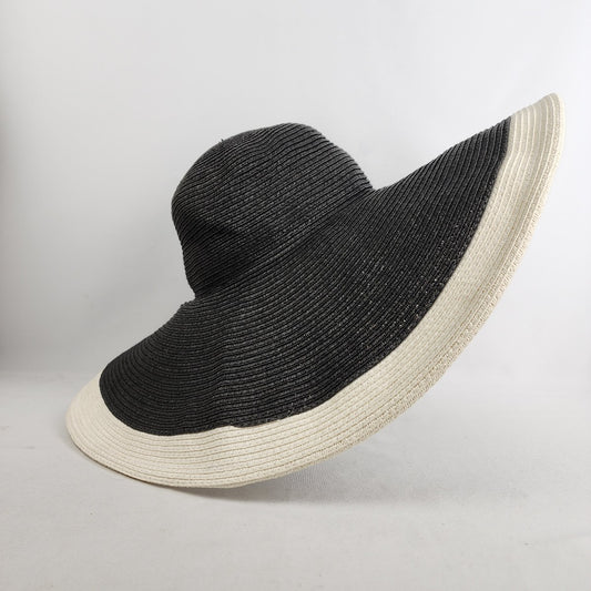 Black & White Oversize Floppy Sun Hat