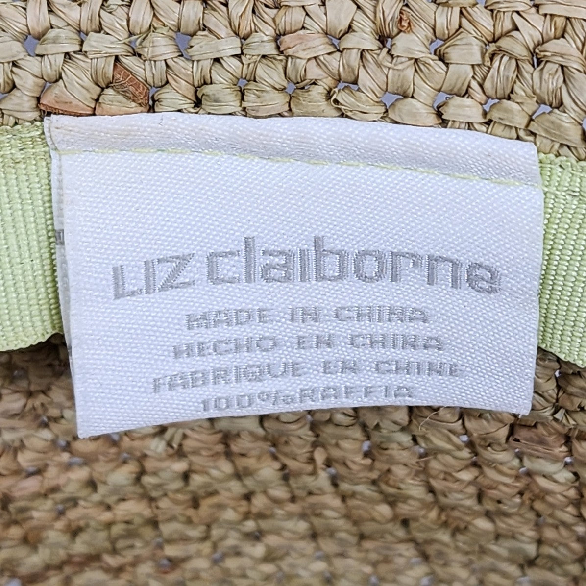 Liz Claiborne Green Woven Hat