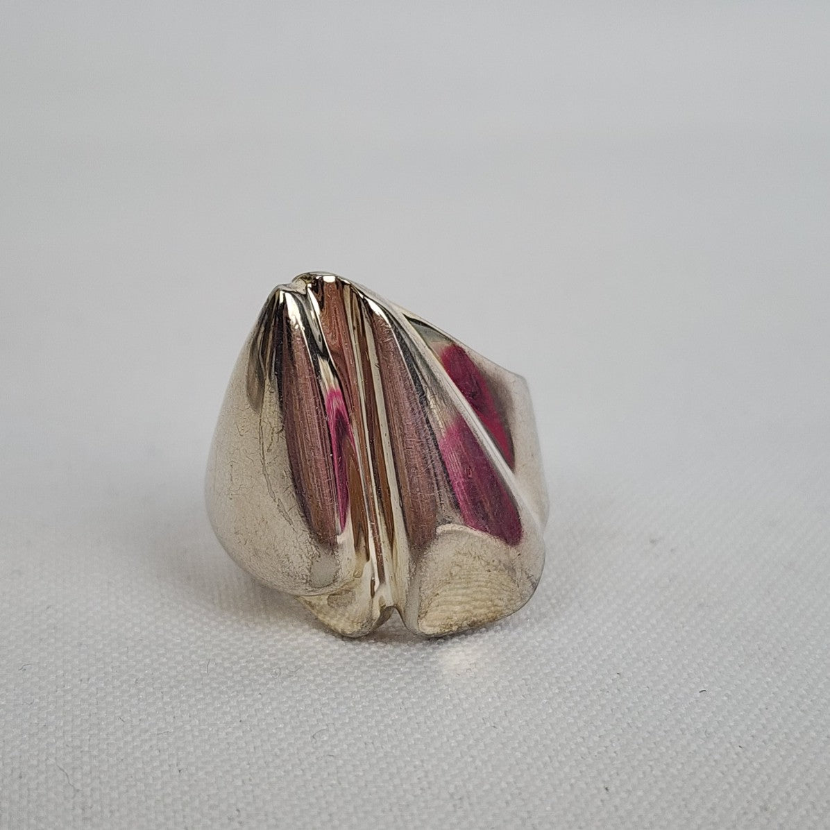 925 Silver Sculptural Ring Size 6