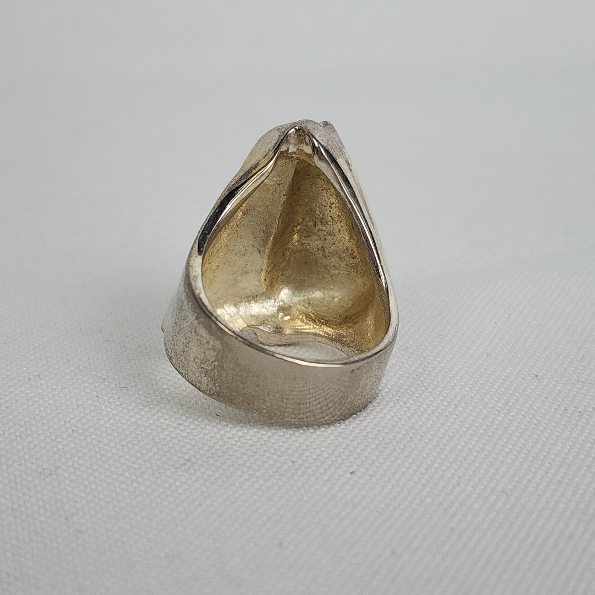 925 Silver Sculptural Ring Size 6