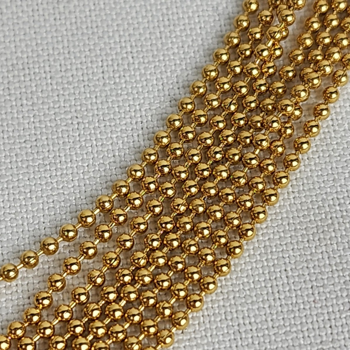 Vintage Avon Gold Tone Ball Chain Layered Necklace