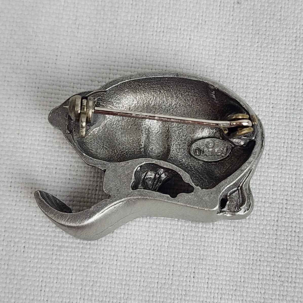 Vintage Disney Winnie The Pooh Silver Tone Brooch