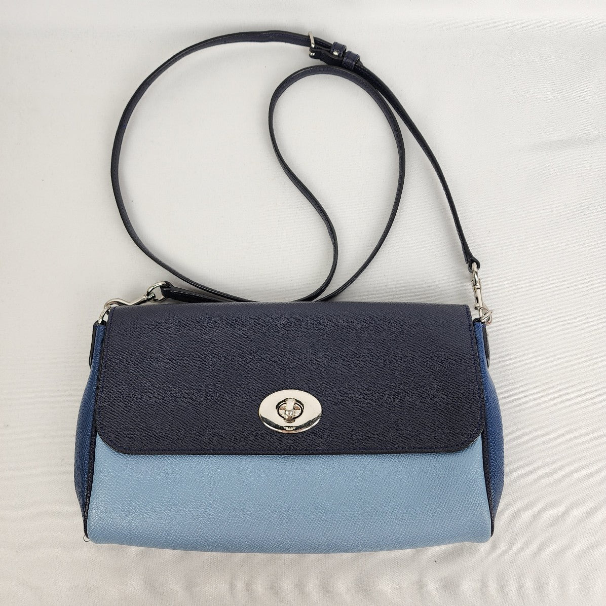 Coach Blue Ruby Color Block Crossbody Bag