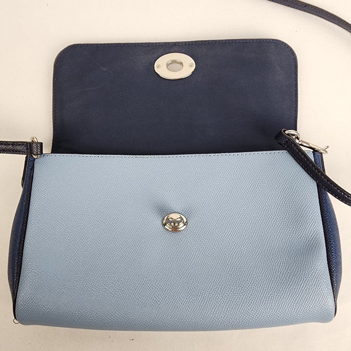 Coach Blue Ruby Color Block Crossbody Bag