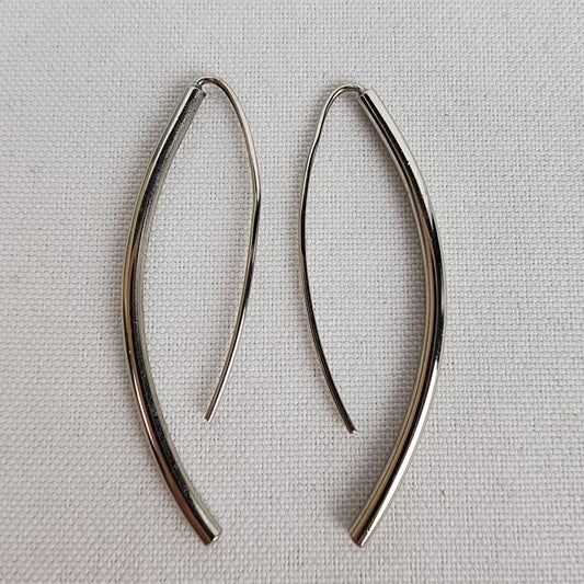 Silver Threader Drop Earrings