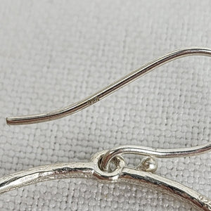 925 Sterling Silver Pearl Hoop Earrings