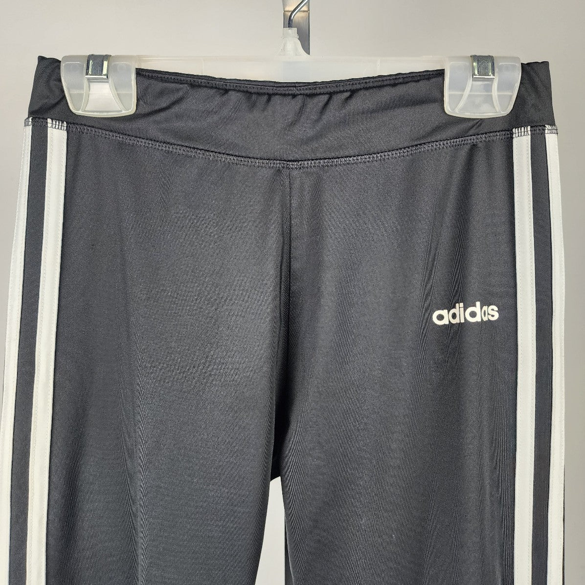 Adidas Black Cropped Athletic Leggings Pants Size S