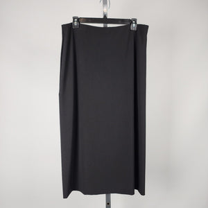 Simpli Black Jersey Maxi Skirt