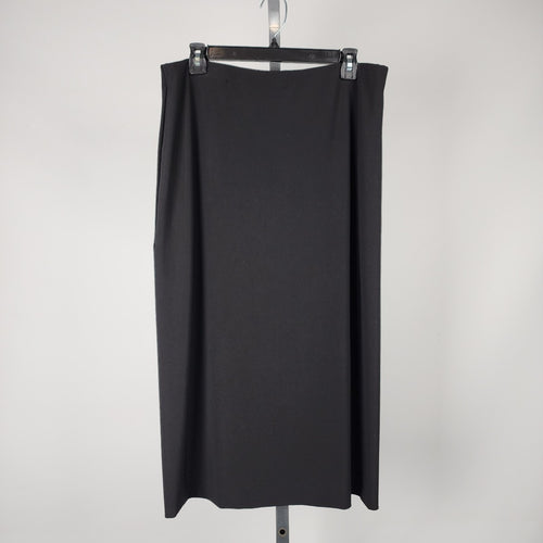 Simpli Black Jersey Maxi Skirt