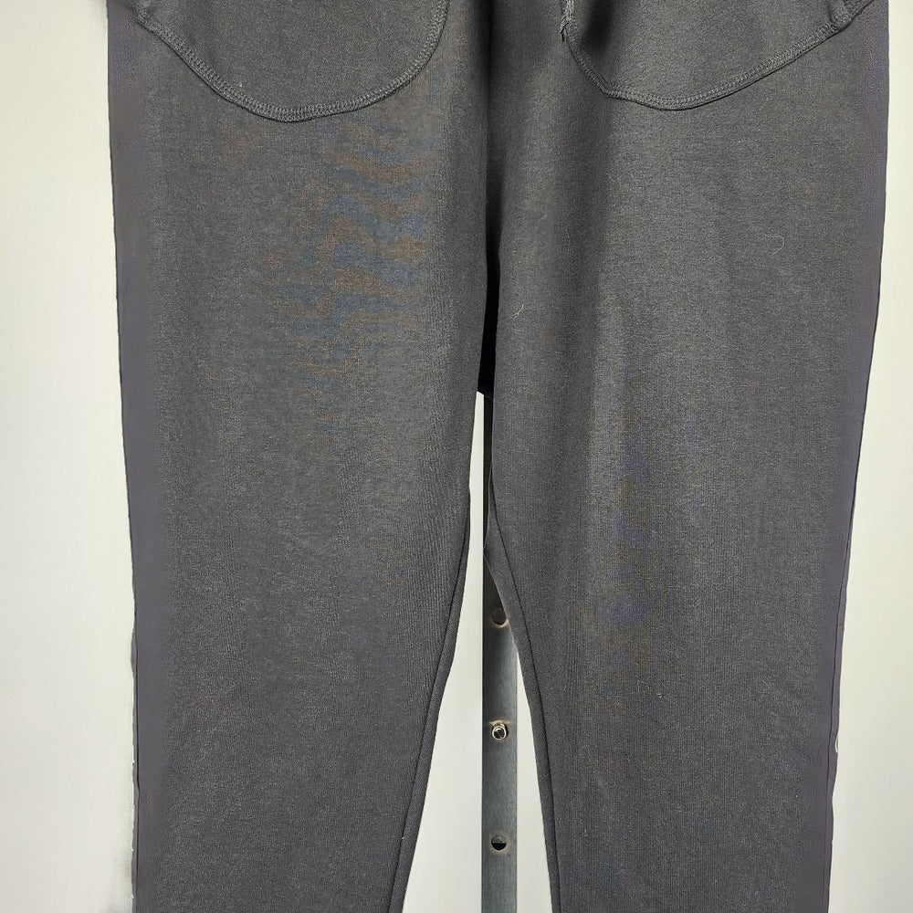 Link Black Cotton Spell Out Sweat Pants Size L