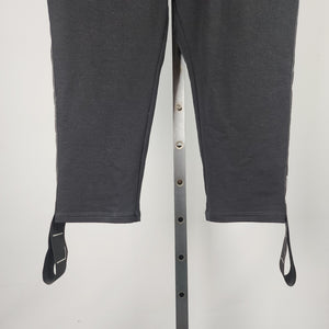 Link Black Cotton Spell Out Sweat Pants Size L