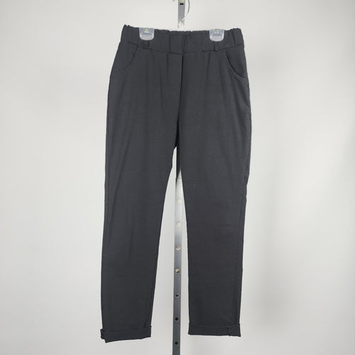 Bella Amore Made In Italy Black Straight Leg Cropped Pants Size S/M