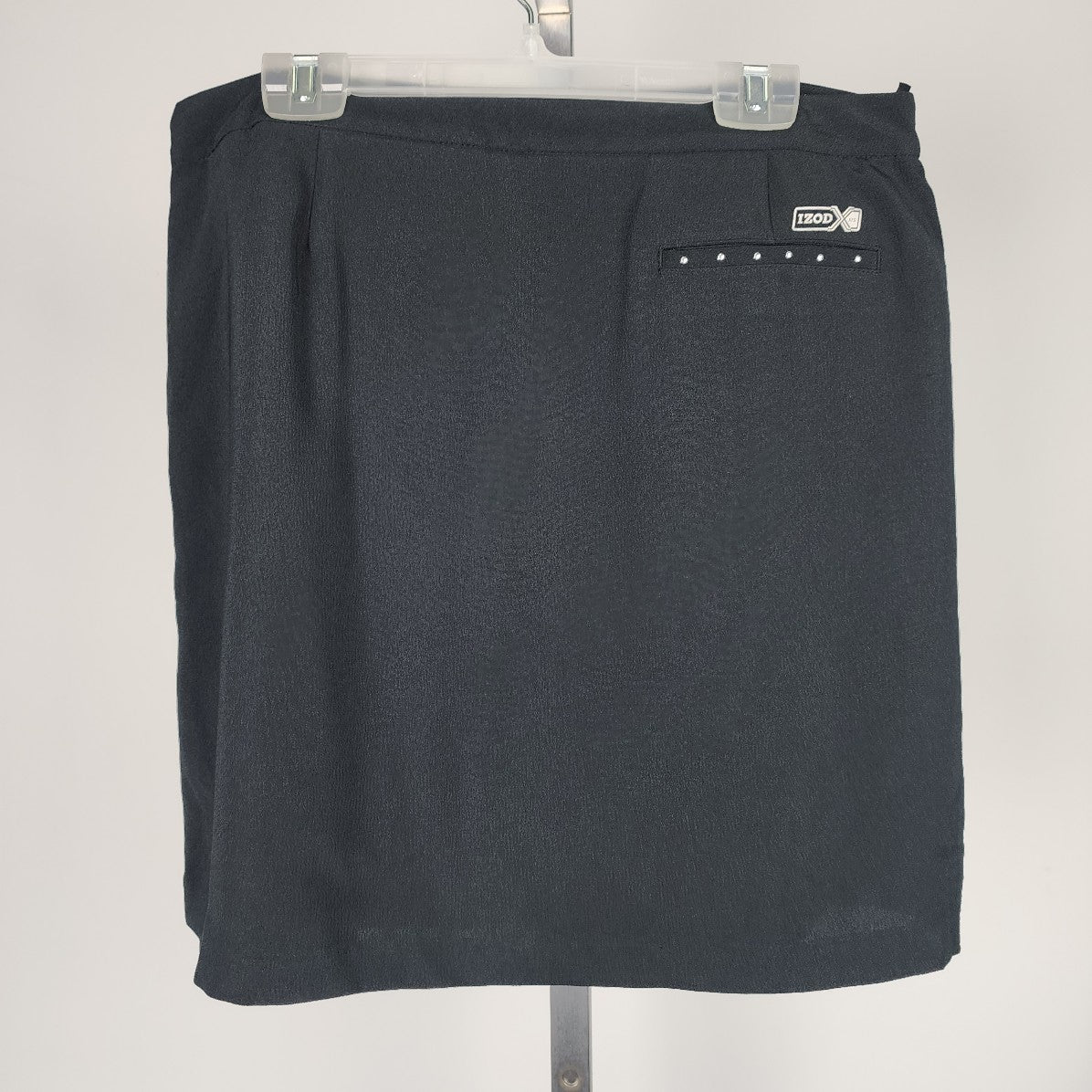 IZOD Black Skort Skirt Shorts Size 8