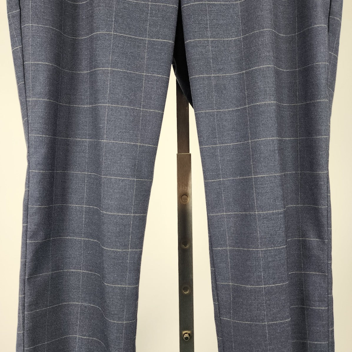 Banana Republic Blue Plaid Wide Leg Pants Size 12P