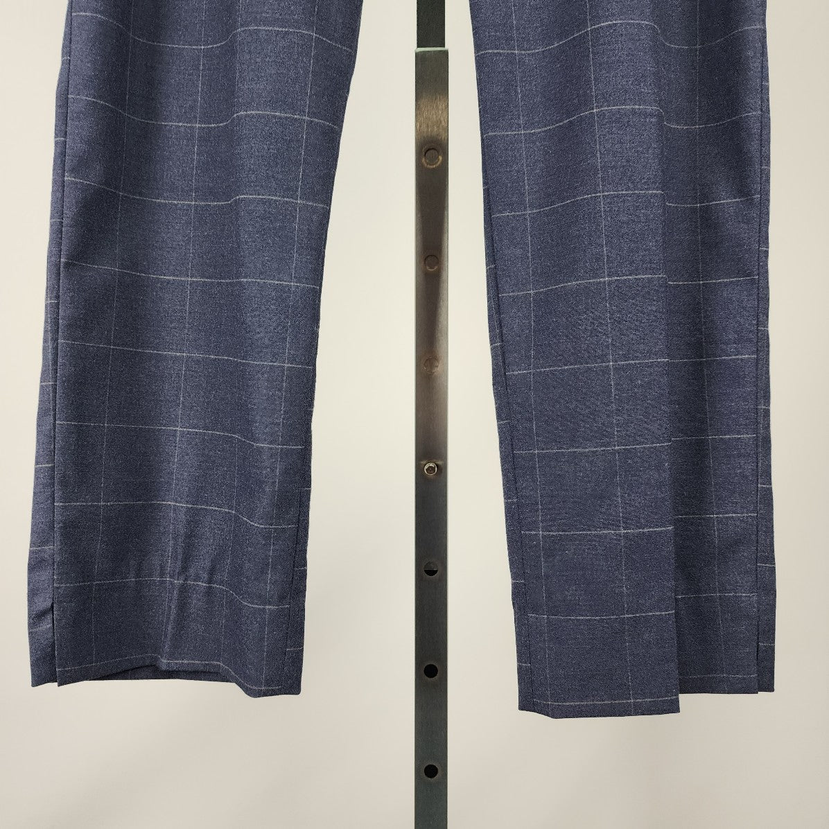 Banana Republic Blue Plaid Wide Leg Pants Size 12P