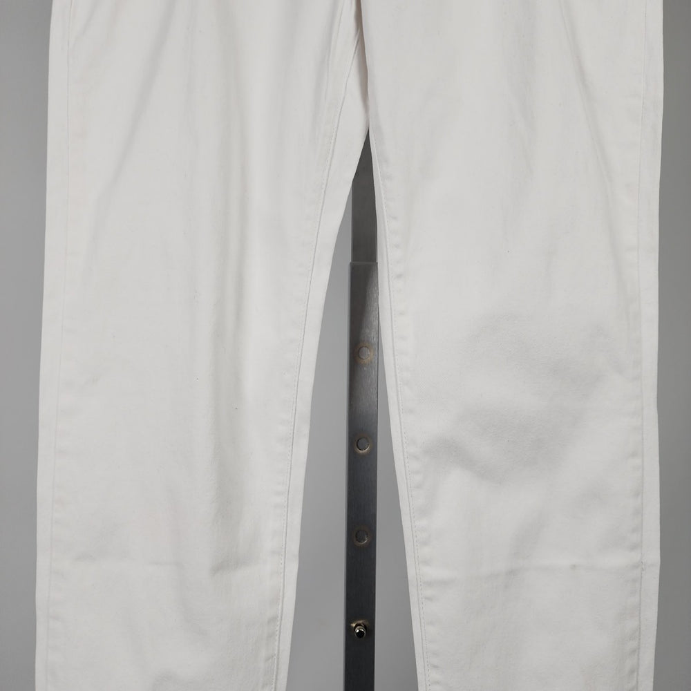 Gazoz White Cotton Slim Leg Pants Size 14