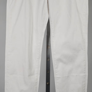 Gazoz White Cotton Slim Leg Pants Size 14