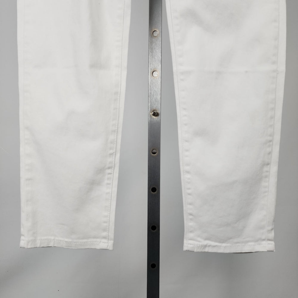 Gazoz White Cotton Slim Leg Pants Size 14
