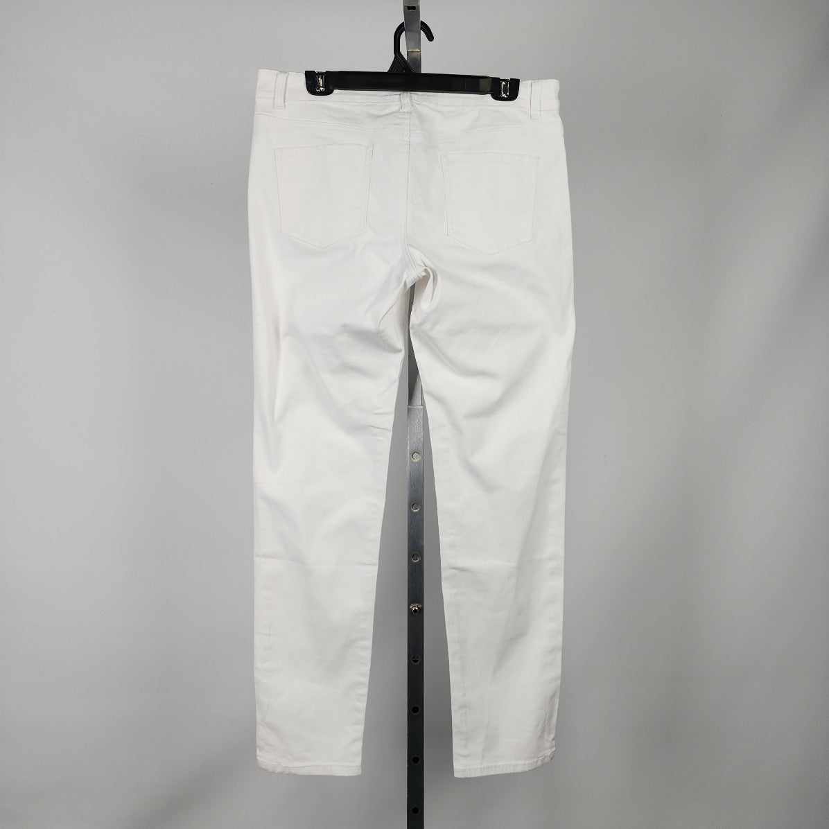 Gazoz White Cotton Straight Leg Pants Size 14