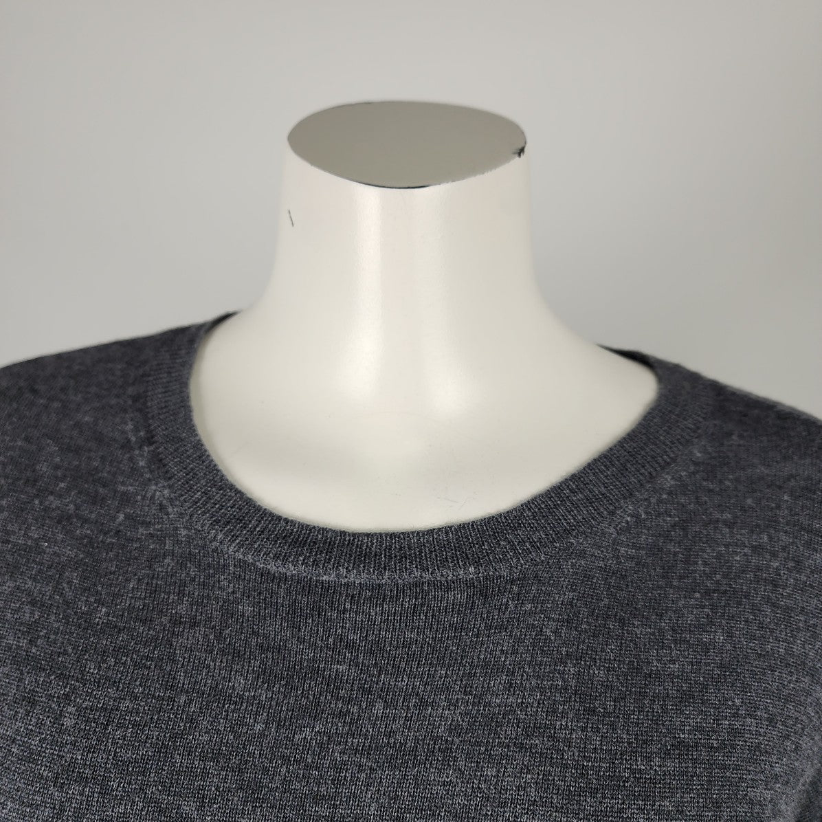 Lord & Taylor Merino Wool Grey Sweater Size S