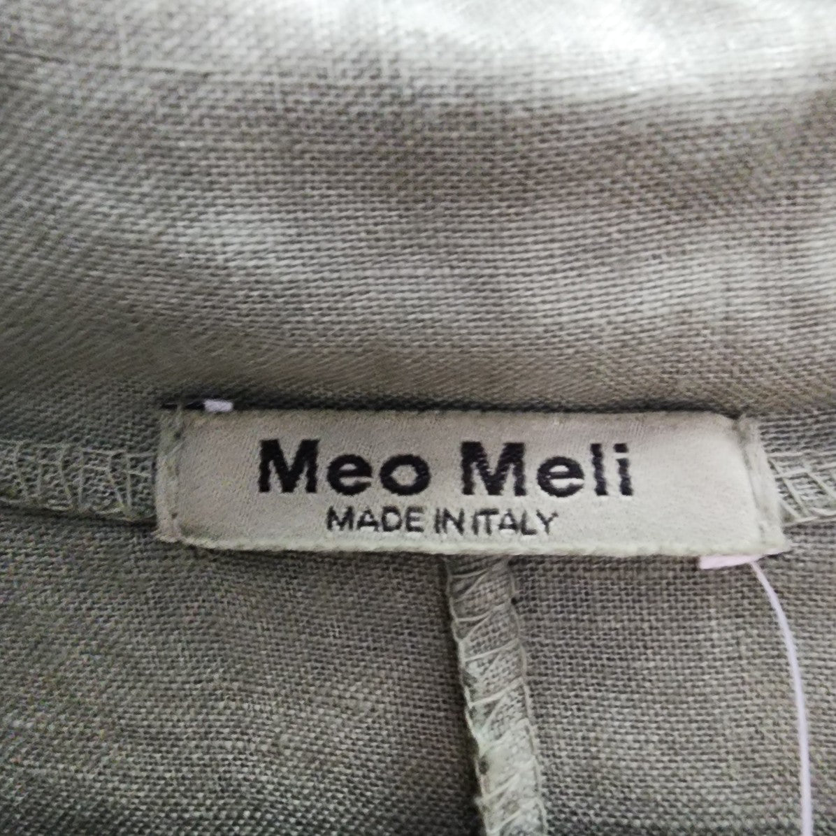 Meo Meli Green Linen Dress Size M