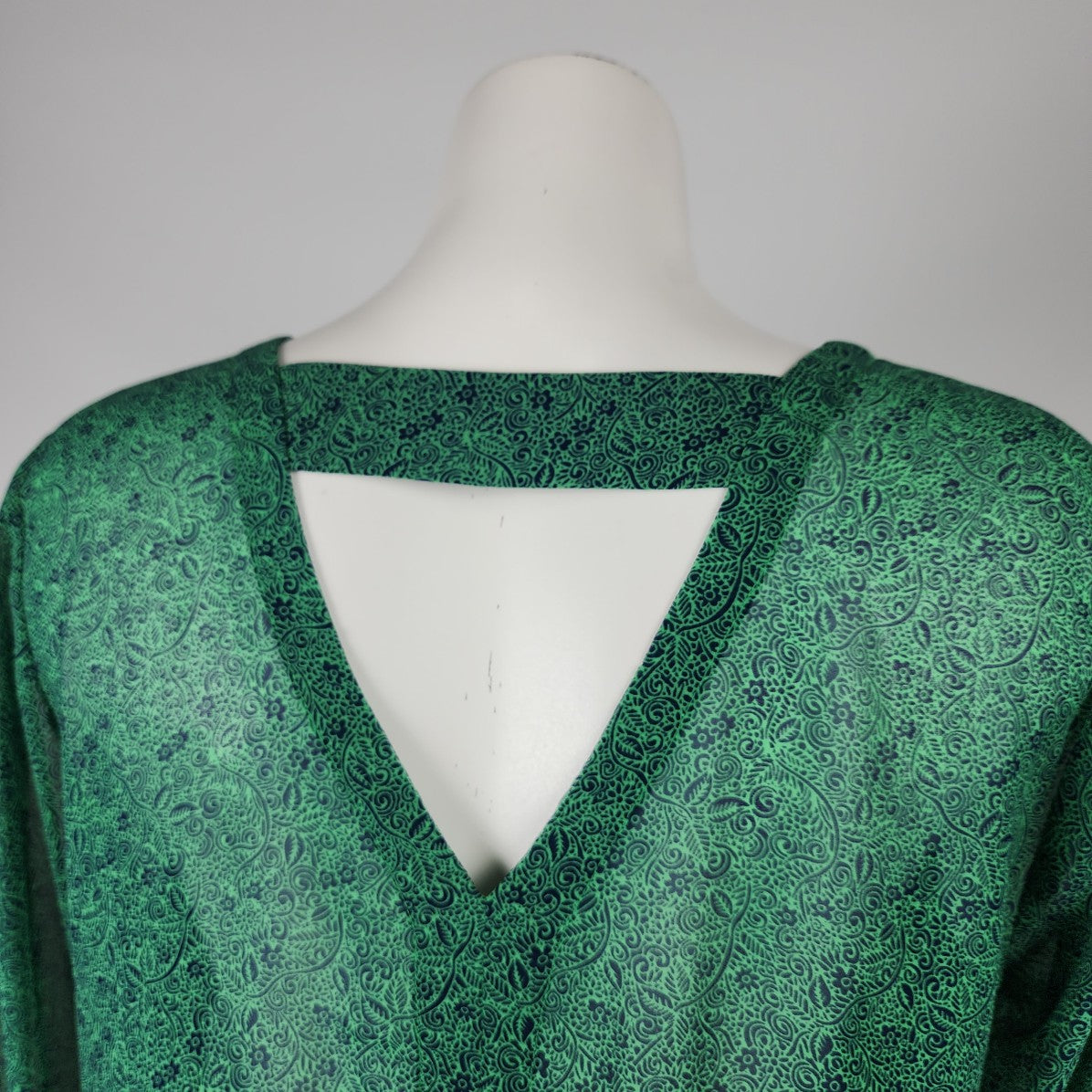 Cabi Beach Club Green Sheer Blouse Size M