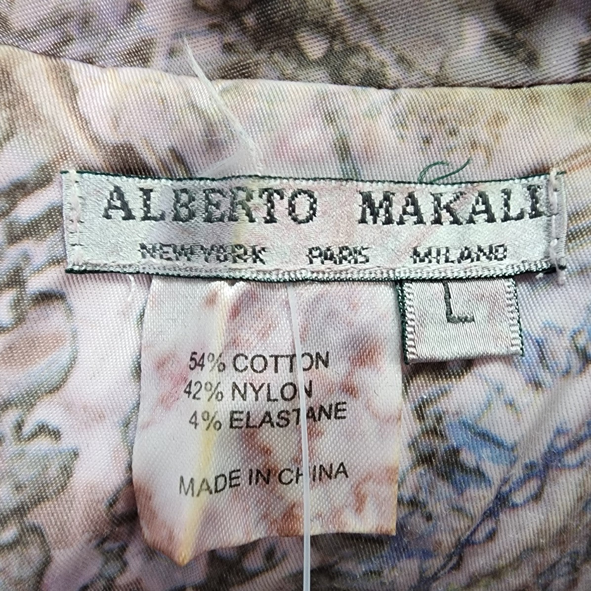 Alberto Makali Cotton Pastel Floral Blazer Size L