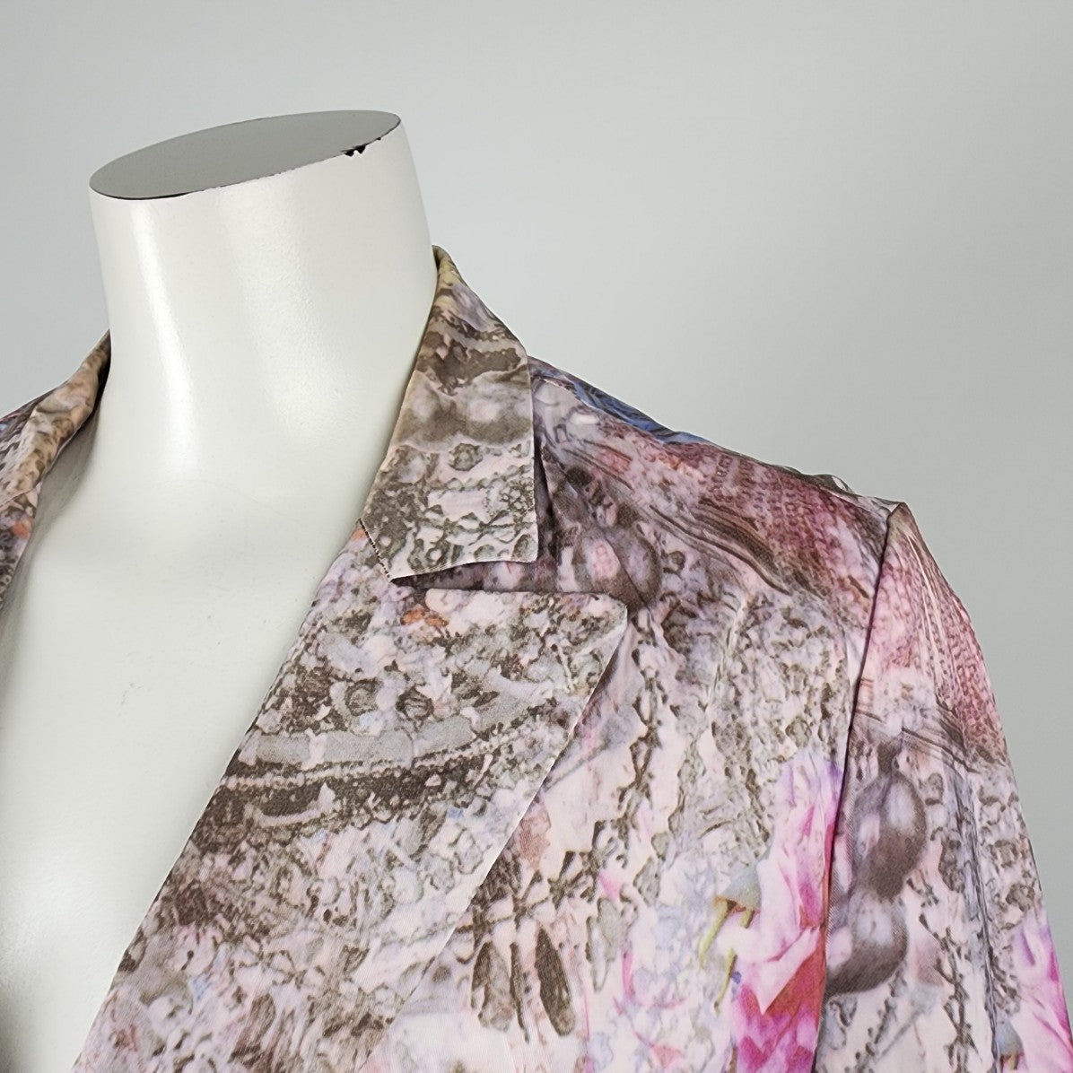 Alberto Makali Cotton Pastel Floral Blazer Size L