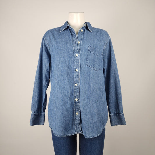 Gap Button Up Denim Shirt Size XS