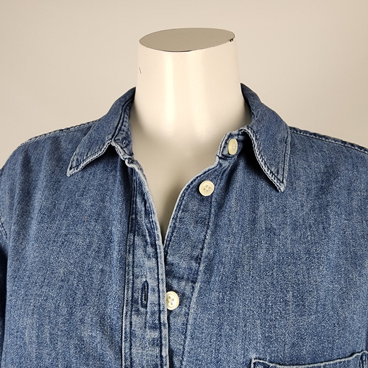 Gap Button Up Denim Shirt Size XS